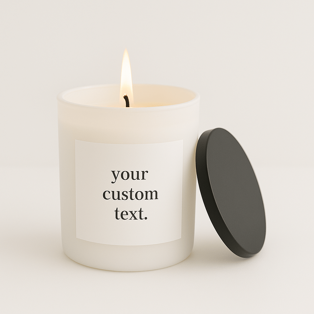 Custom Candle + Metal Lid (Premium Glass)