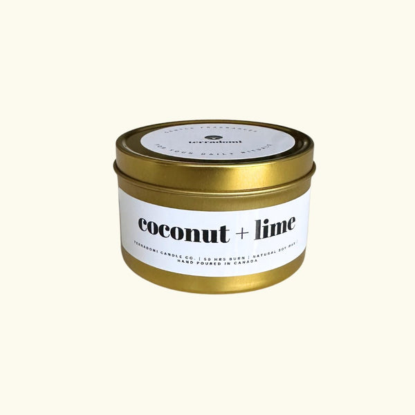 coconut lime 8 oz candle
