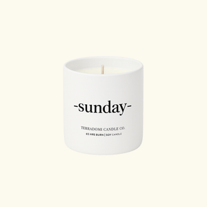 SUNDAY | Vanilla Sugar + Cinnamon Candle
