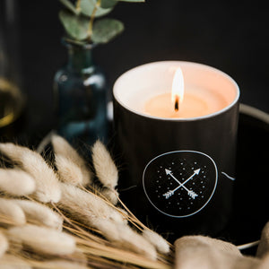 Wild Rose scented soy candle