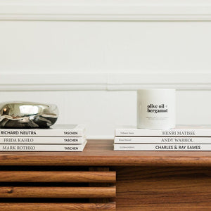 olive oil and bergamot scented candle