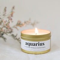 Thumbnail for AQUARIUS astrology soy candle