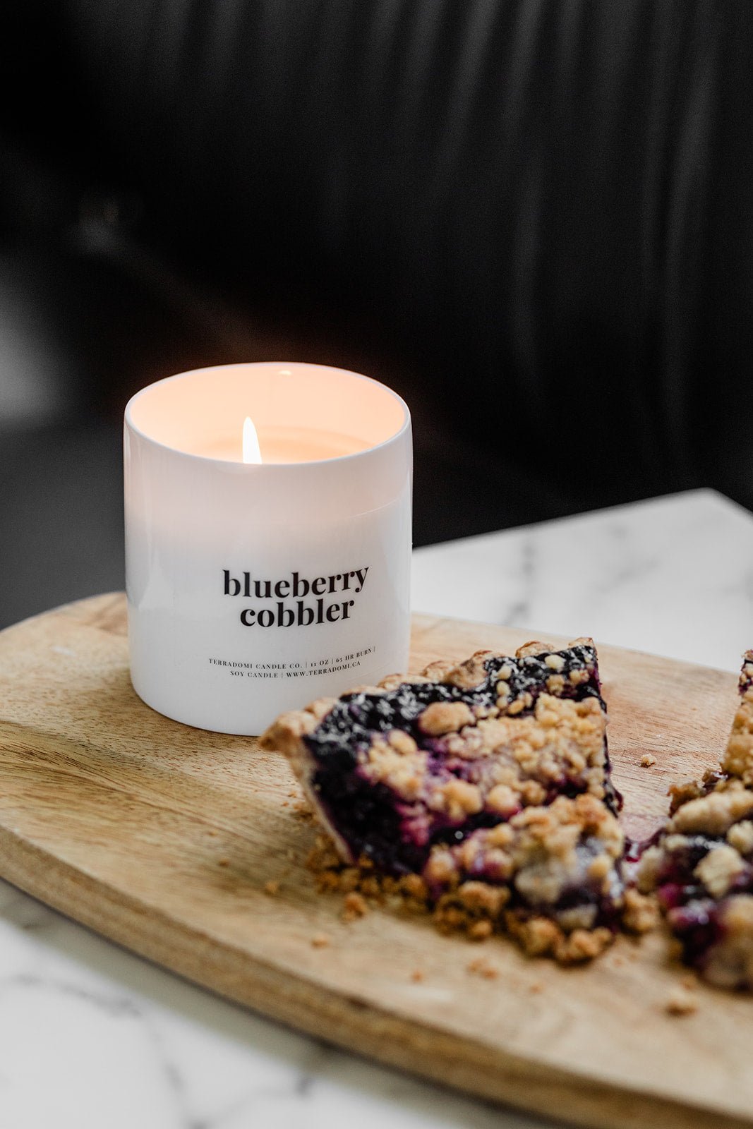 blueberry cobbler scented candle