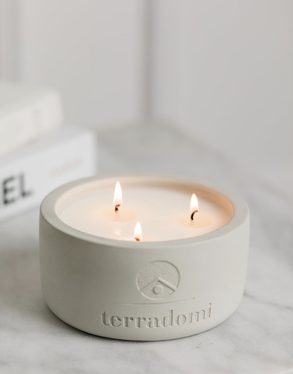cement scented candle