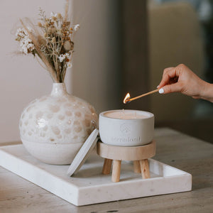 three wick scented candle