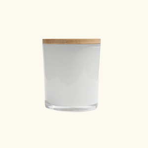 Custom Candle + Bamboo Lid (Premium Glass)