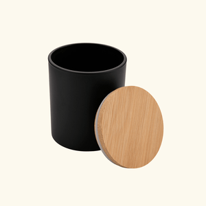 Custom Candle + Bamboo Lid (Premium Glass)