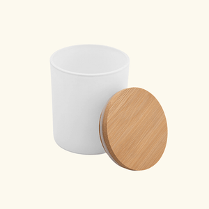 Custom Candle + Bamboo Lid (Premium Glass)