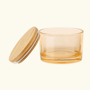 Custom Candle + Bamboo Lid ( 4 oz)