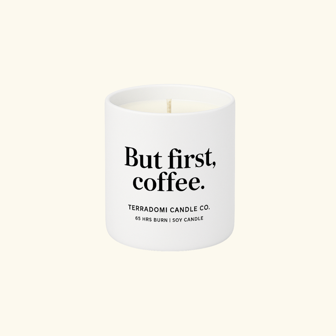 BUT FIRST, COFFEE | Espresso + Hazelnut Candle