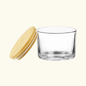 Custom Candle + Bamboo Lid ( 4 oz)