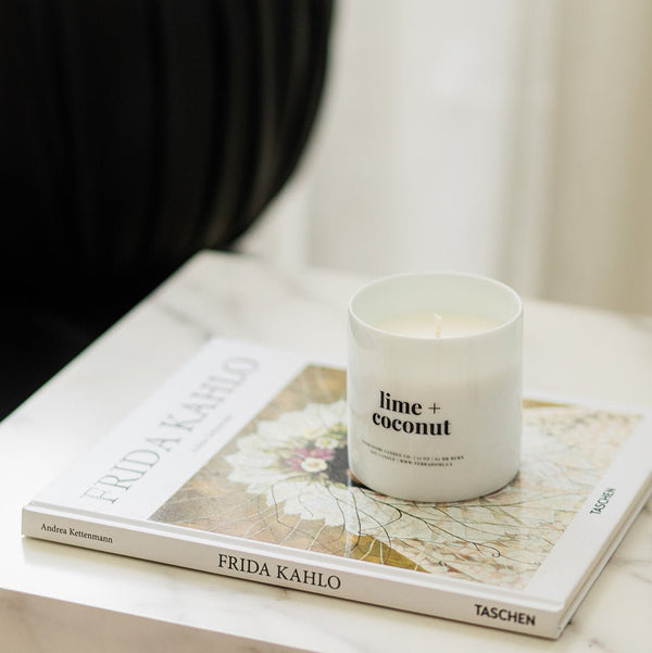 tropical scented candle