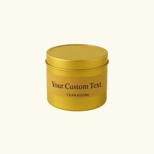 Custom Candle + Lid (Metal Container)