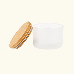 Custom Candle + Bamboo Lid ( 4 oz)