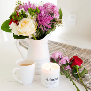 Spring Scented Candle Pink Lilac Scent
