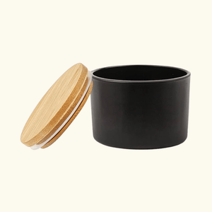 Custom Candle + Bamboo Lid ( 4 oz)