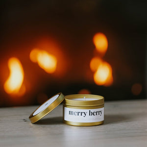 pine berry scented candle