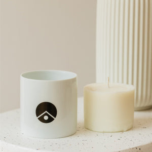 Candle Refills | White Ceramic Jars