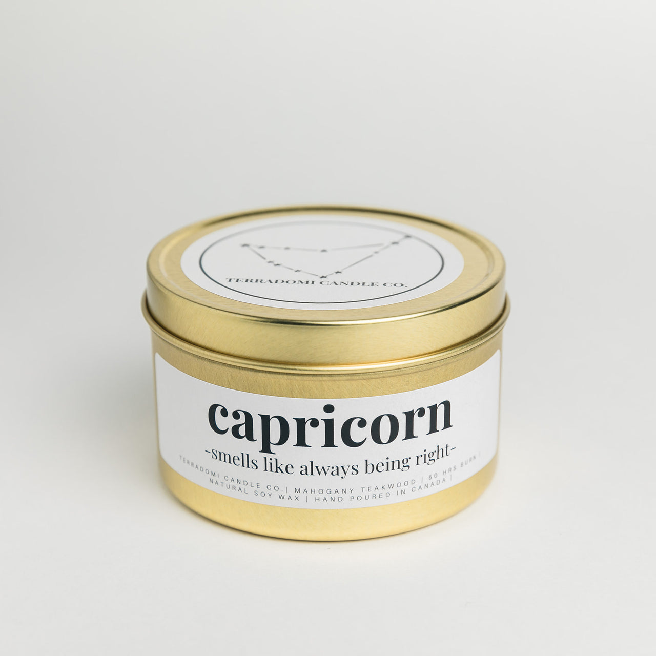 Capricorn sign candle from Terradomi