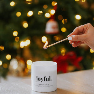 apple orange scented candle