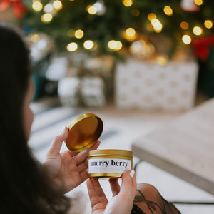 Christmas scented candle