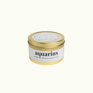 aquarius sign scented candle