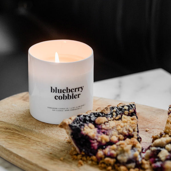 blueberry cobbler scented candle