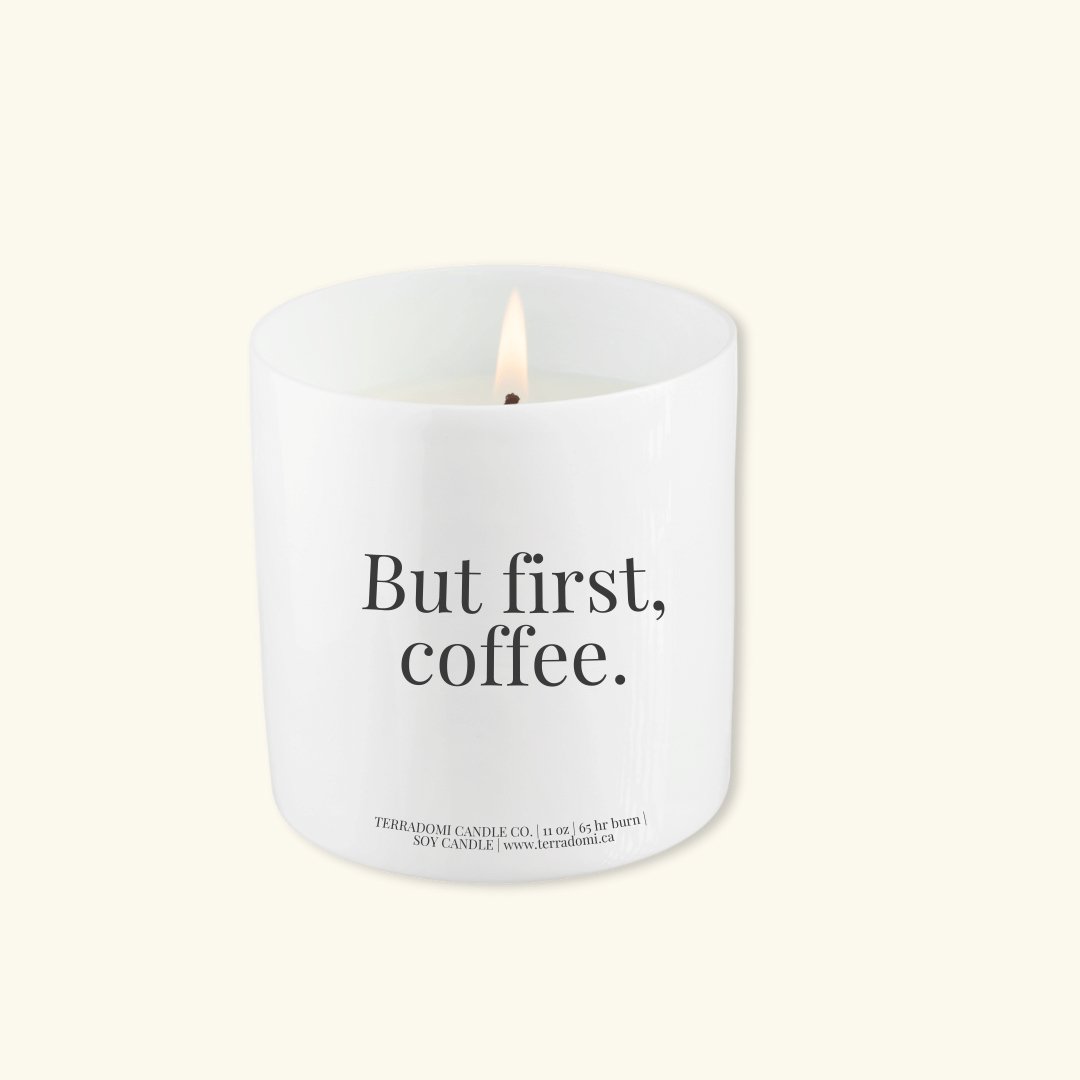 BUT FIRST, COFFEE | Espresso + Hazelnut Candle