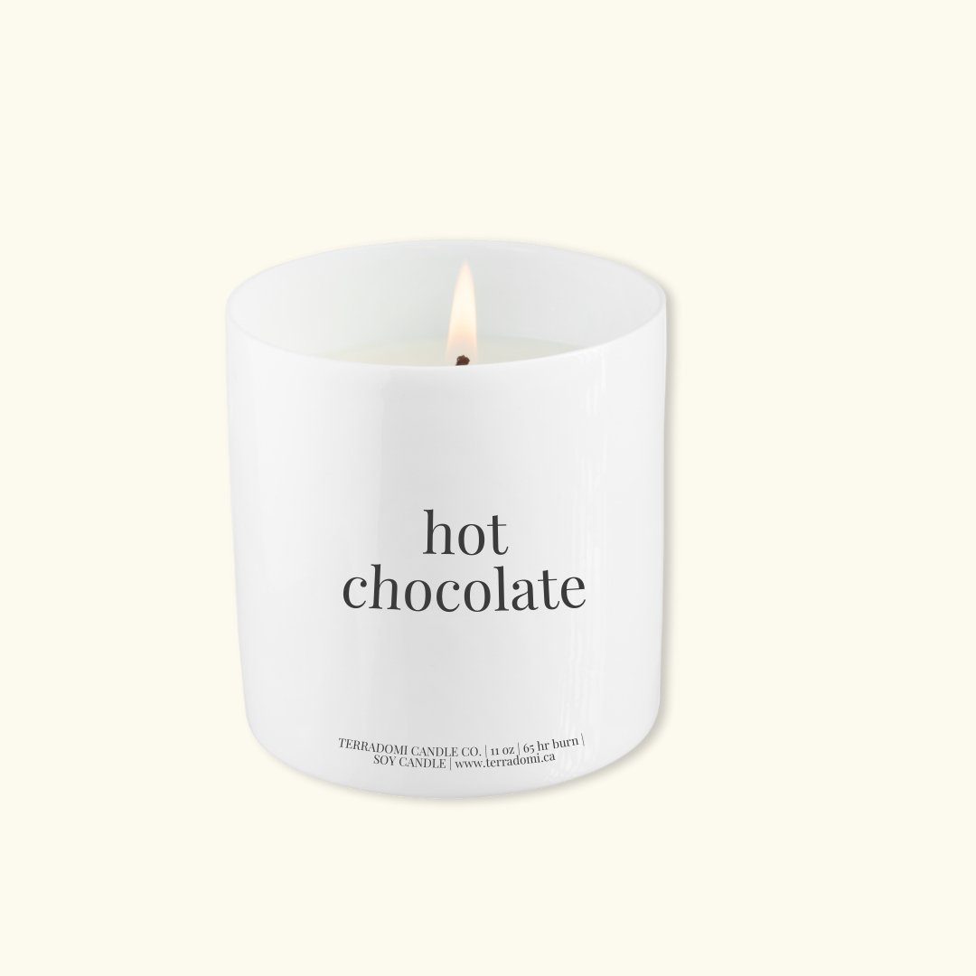 hot chocolate scented candle