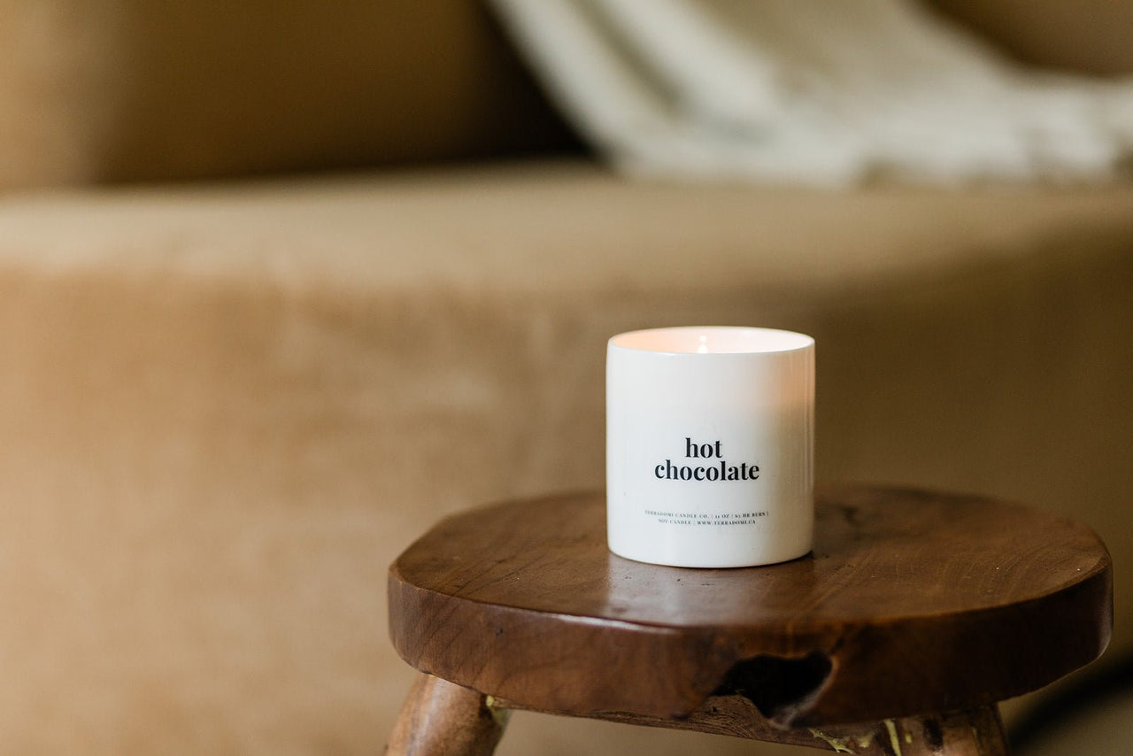 hot chocolate soy candle