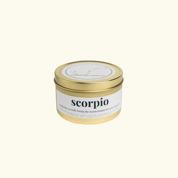 SCORPIO Candle | Vanilla Bean + Bourbon