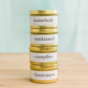 coconut and campfire soy candles